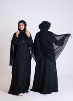 Scarf with Satin Matte Edge